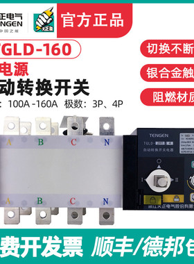 天正电气TGLD-160/3P 4P双电源自动转换开关PC极100A125A140A160A