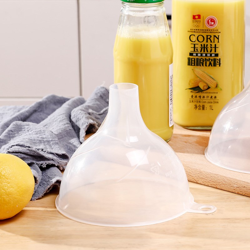 日本进口SANADA漏斗家用塑料油斗大口径大号倒油漏斗器厨房酒漏器