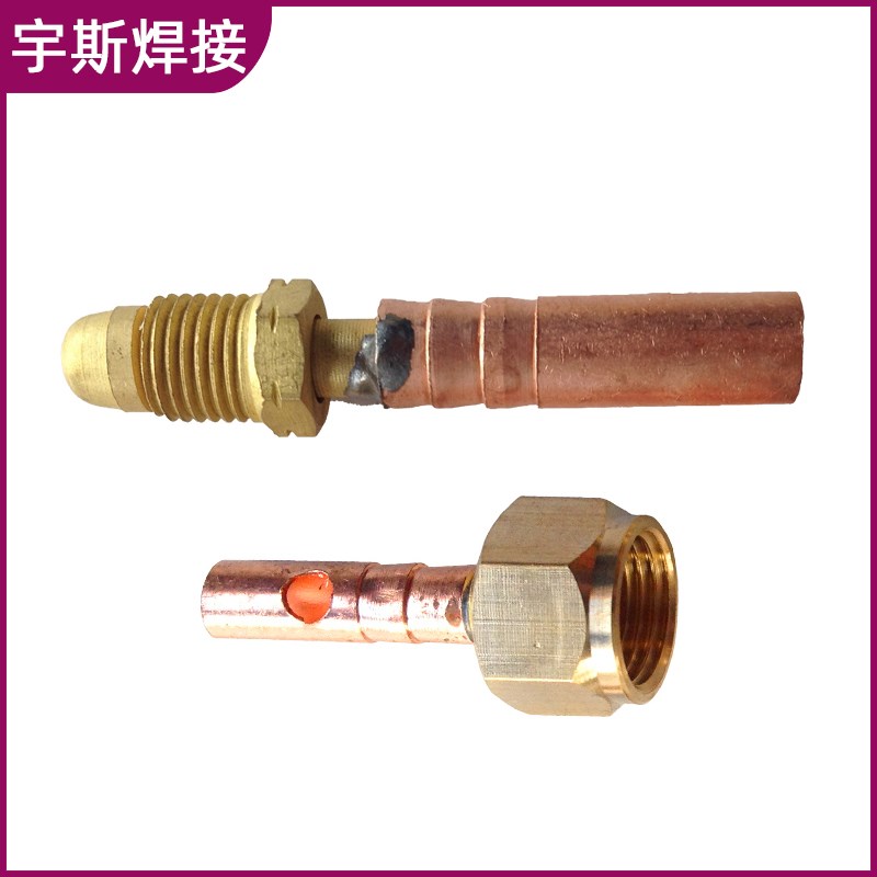 WP18水冷氩弧焊枪配件接头 焊枪铜接头 铜接只氩弧焊枪接铜接头