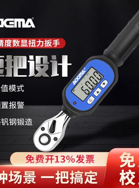 艾德玛数显扭力扳手短把扭矩力矩扳手高精度扭力维修鹰架工具