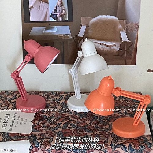 ins学生宿舍简约迷你折叠小夜灯护眼灯书桌电池床头灯mini小台灯