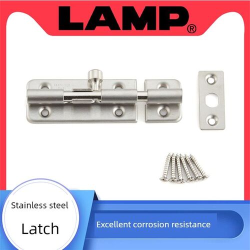 日本lamp蓝普家具柜门304不锈钢明插销衣柜橱柜门门闩BL-40 BL-60