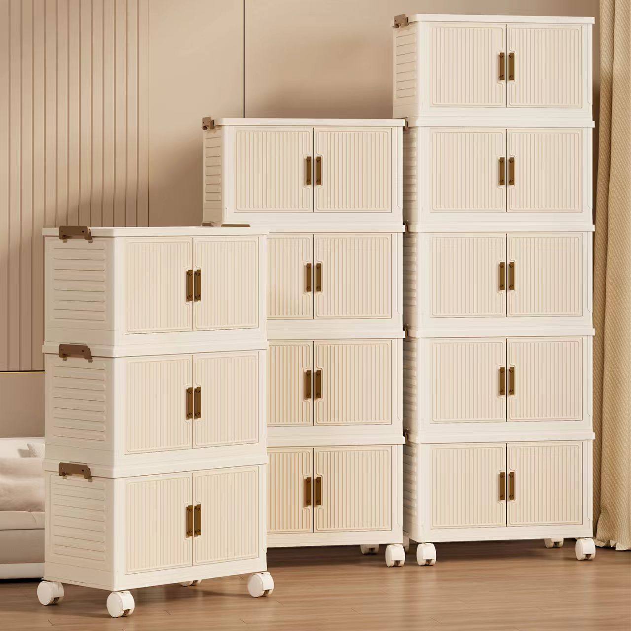 家用衣服整理箱防尘大容量收纳盒透明塑料零食收纳柜折叠储物衣柜,收纳整理,收纳箱,淘宝优惠券,粉丝福利购,淘宝优惠卷