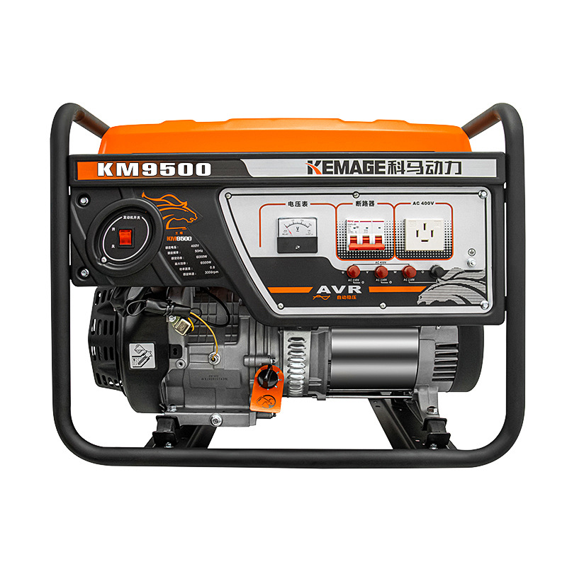 科马汽油发电机8KW三相发电机省油电启动小型家用发电机 380V