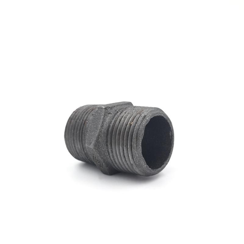 六角接头黑管件内接 蒸汽高温内接外丝 蒸汽高温对丝外牙直通管件