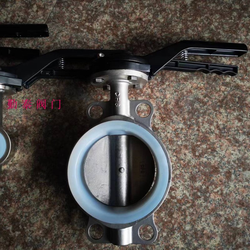 304不锈钢对夹式D71X-10/16P手动鸭嘴对夹蝶阀DN32-200软密封蝶阀