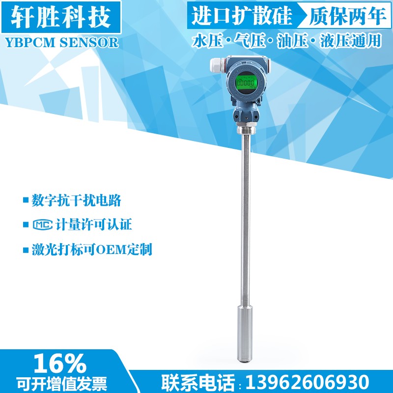 PCM261 金属铠装式液位变送器 直插式 插入式 液位变送器 传感器