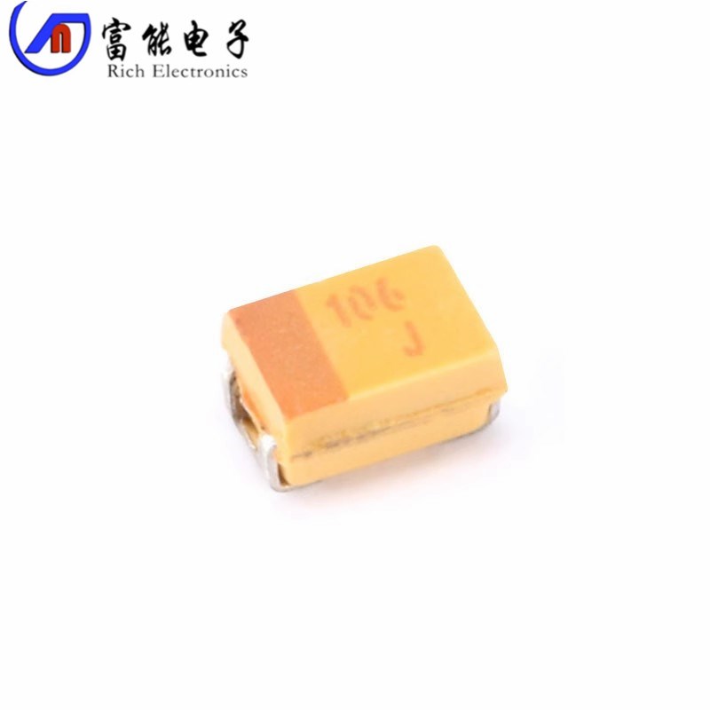 贴片钽胆电容10UF 6.3V P型0805/2012 106J 黄色胆电容 有极性
