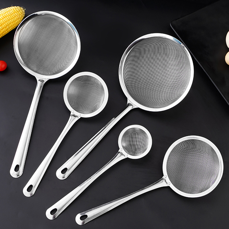 不锈钢豆浆果汁过滤网筛家用厨房超细滤勺捞勺火锅隔油漏勺漏网