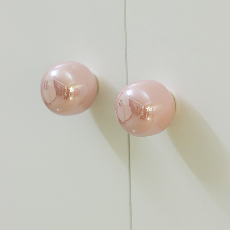 新款甜美法式拉手现代高端衣柜门橱柜子家具抽屉意式银色把手