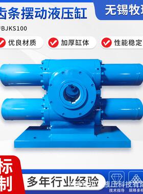 双齿条摆动油缸 双齿条摆动液压缸 双齿轮旋转缸 U BJKS100任意角