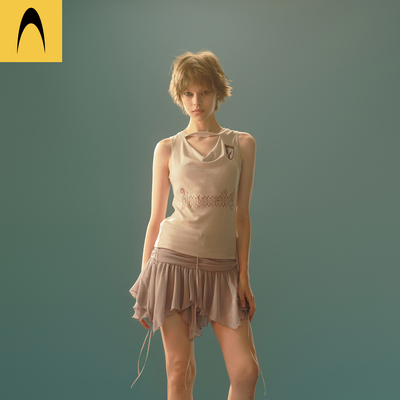 【万妮达明星同款】Anomalies Department荡领背心上衣女