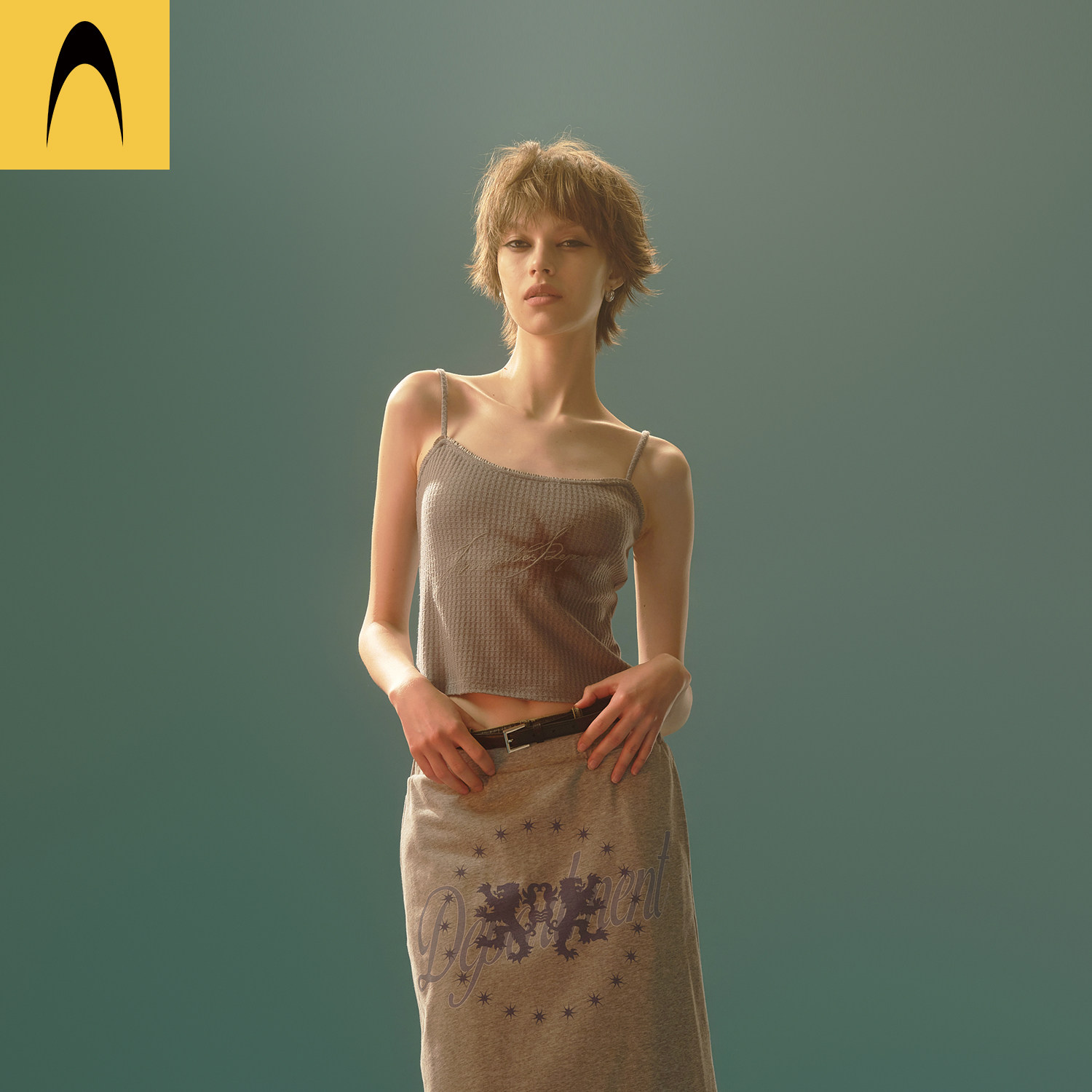 Anomalies Department蕾丝花边吊带背心上衣女