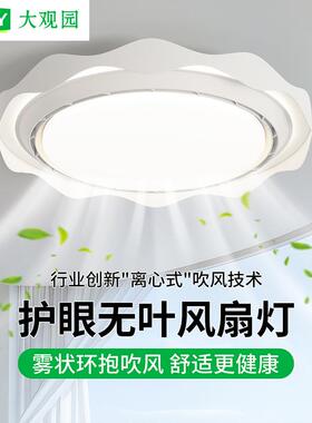 2025新款中古风卧室吸顶风扇灯极简创意儿童房全光谱中山灯具293L