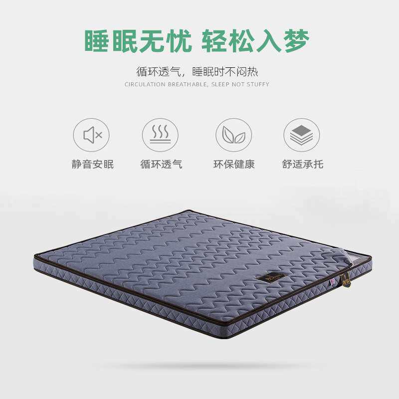 经济型护脊儿童环保偏硬床垫1.2米1.5 1.8天然棕榈3e椰棕垫出租房
