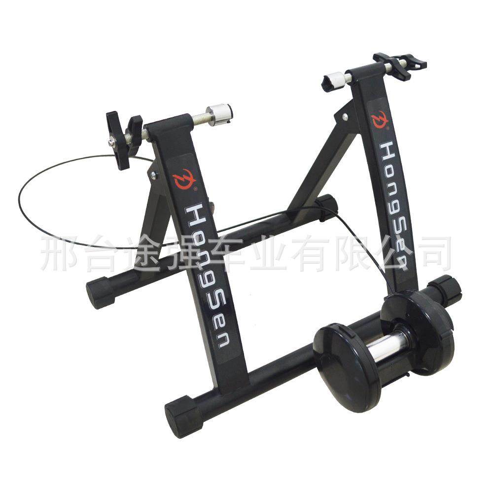 自行车训练台线控磁阻26-28寸室内外骑行台式油阻磁力手柄练车台