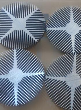 工直销散热厂器铝型材ed太散热器阳l花实心高密齿型材适用cob灯具