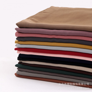 跨境超柔双缝线人棉围巾宽边薄款马来头巾纯色披肩长巾莫代尔围巾