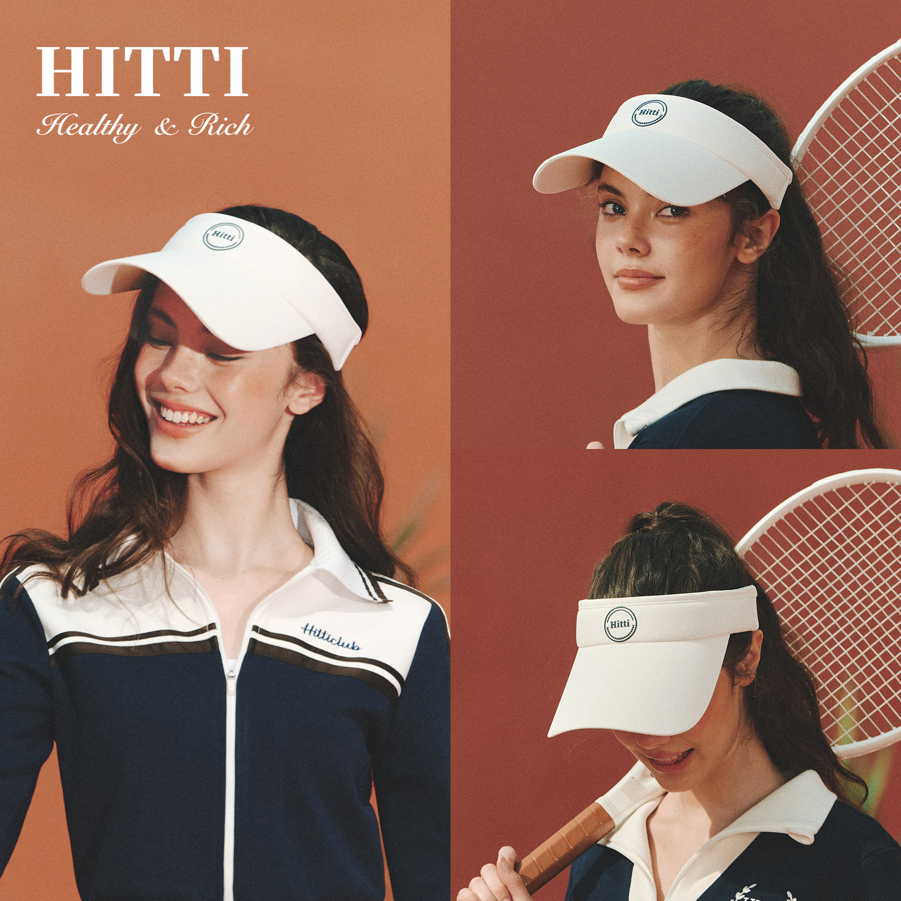 Hitti春夏女士遮阳空顶网球帽图片