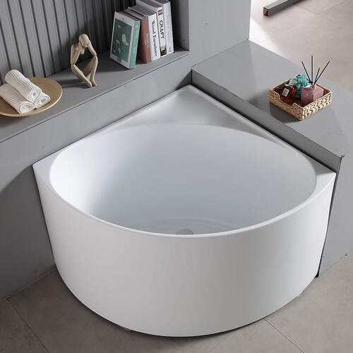 日式小户型家用无缝一体三角扇形角亚克力加深泡酒店民宿浴盆浴缸