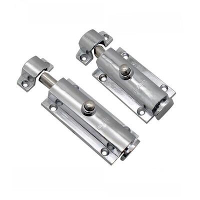 海坦柜锁LS404自动弹簧回弹门窗用弹簧插销明装按钮式LS406直供