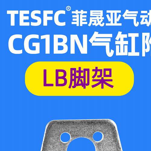 CG1/CDG1BN气缸安装附件法兰板FA-20/25/32/40脚架LB50/63/80/100