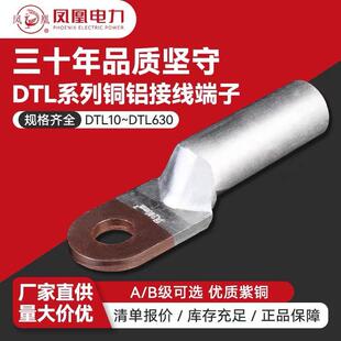 凤凰DTL10 630平方铜铝鼻子国标A级电线线缆接线鼻子线耳接线端子