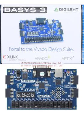 现货 Digilent 迪芝伦Basys3 Artix-7 Xilinx FPGA 开发板410-183