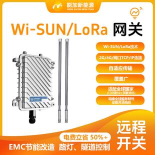 太阳能路灯Lora/Wi-sun/ZigBee通信网关远程监控太阳能灯杆数据