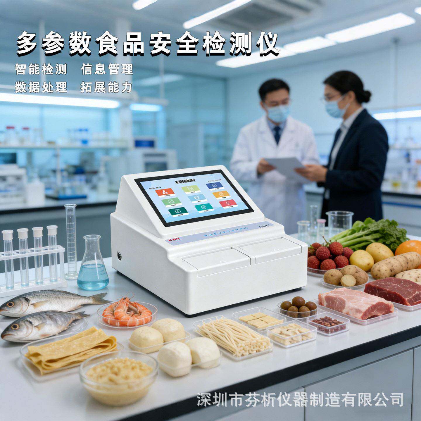 食品安全检测仪食品品果蔬安全甲醛吊白块明矾食品添加剂分析仪