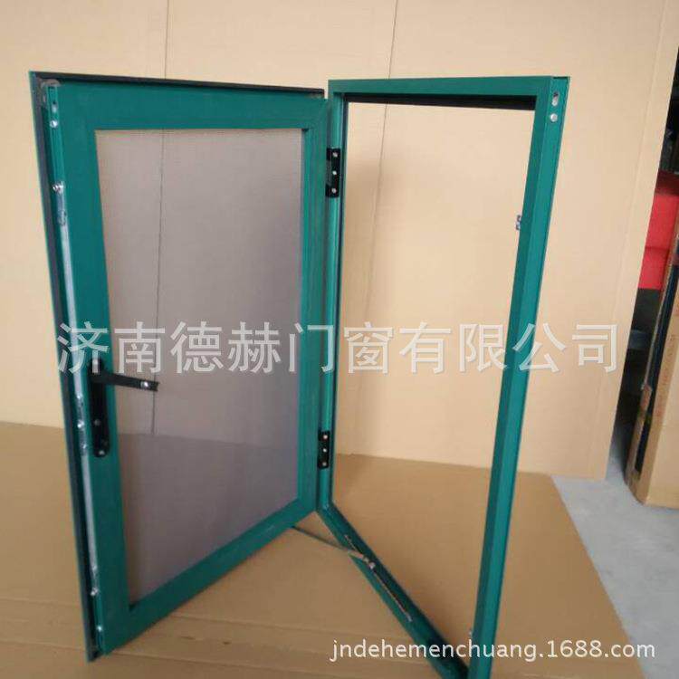 山东金钢网 纱窗断桥铝窗户封阳台铝合金平开金刚网纱窗