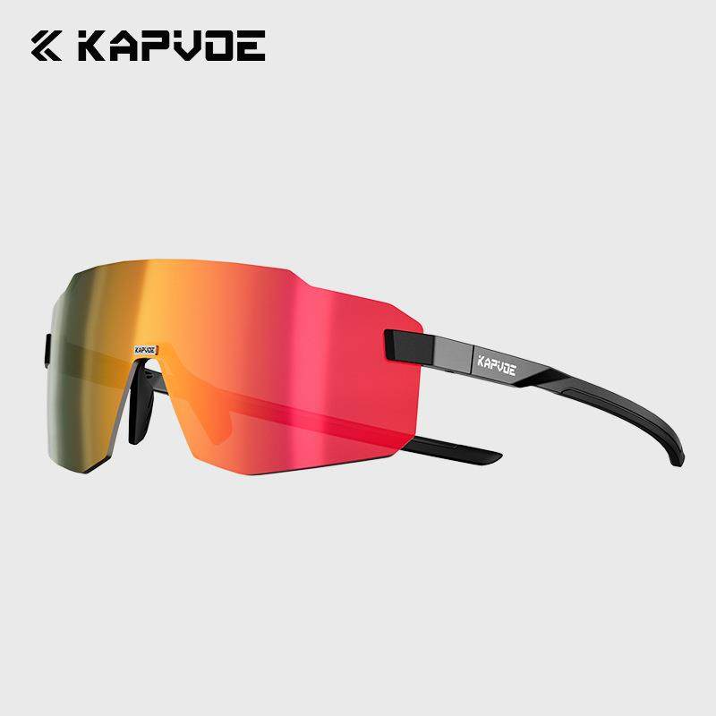 KAPVOE新款运动眼镜一体式大镜片变色款日夜两用骑行跑步防风镜