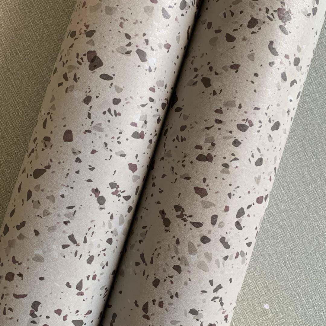 加厚哑光水磨石纹PVC自粘墙贴纸纸装饰翻新贴膜展柜展厅波音软片