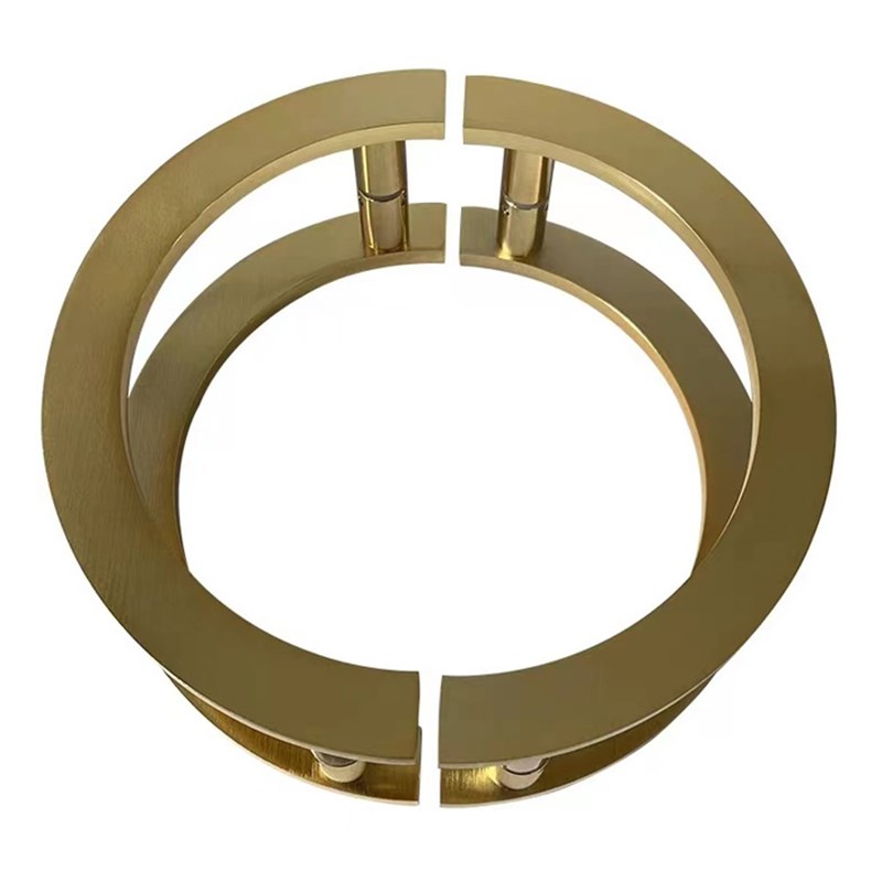 开玻璃门把手半圆形木门拉手肯德基推拉门扶手酒店大门手把豪华