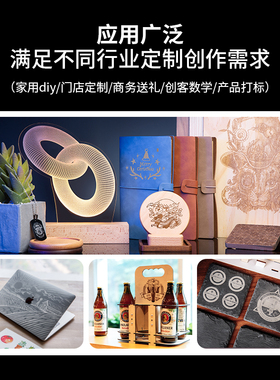 ool D o 激光雕刻机切割机全自动小型叶雕机木工刻字打标机