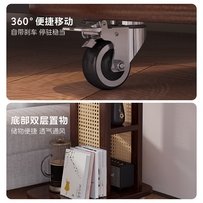 移动茶几桌沙发边几客厅r2025新款迷你小桌子卧室床头桌角几置物