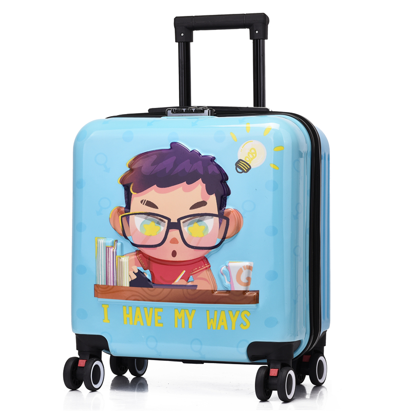 新款时尚20寸儿童拉杆箱卡通男孩女孩行李L箱学生大容量旅行登机