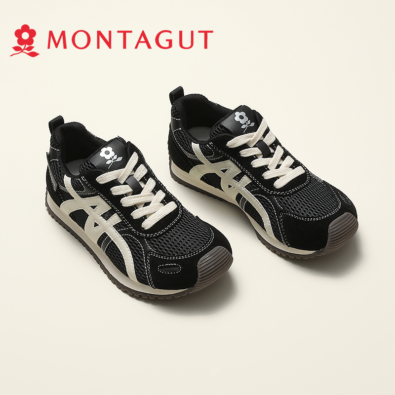 梦特娇真皮复古德训鞋女