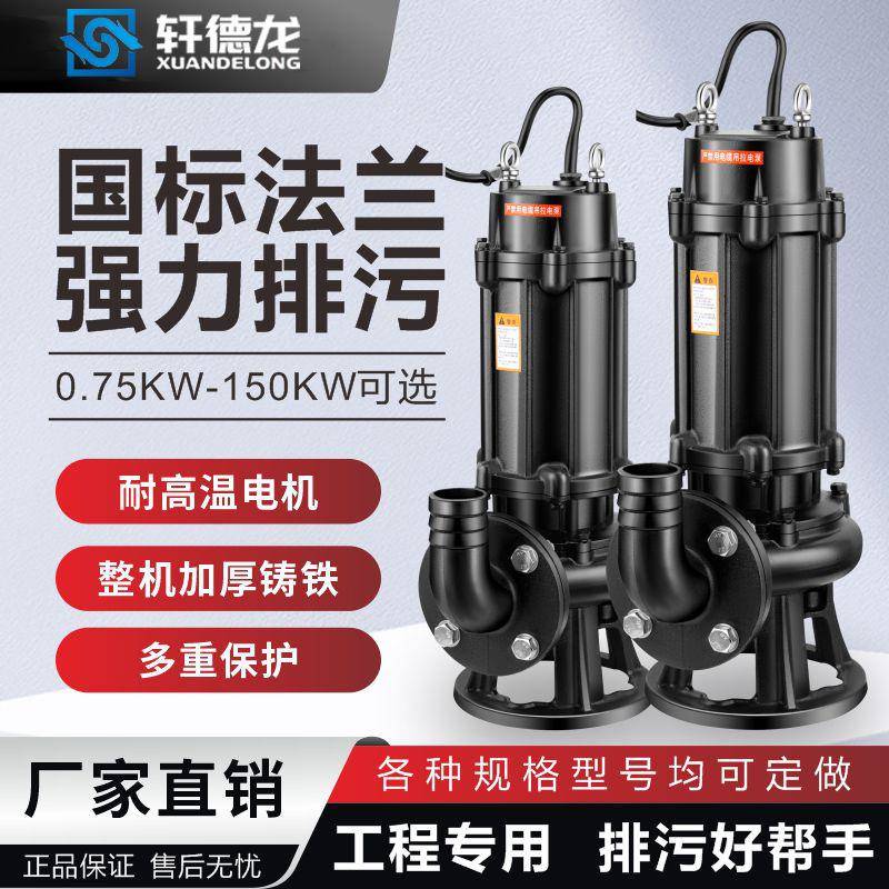 潜水泵家用220V小型抽水泵高扬程抽水机化粪池抽粪排污泵泥浆泵