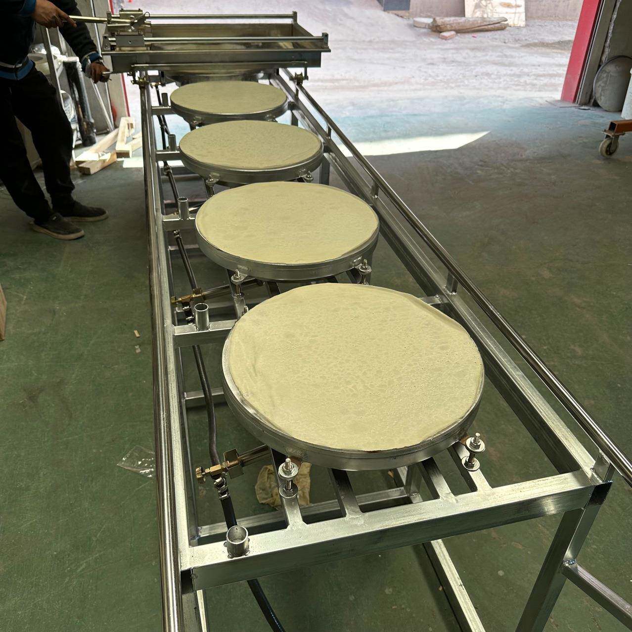 半自动推拉式煎饼机上下加热绿豆粉机豆皮豆丝机器煎饼果子机商用