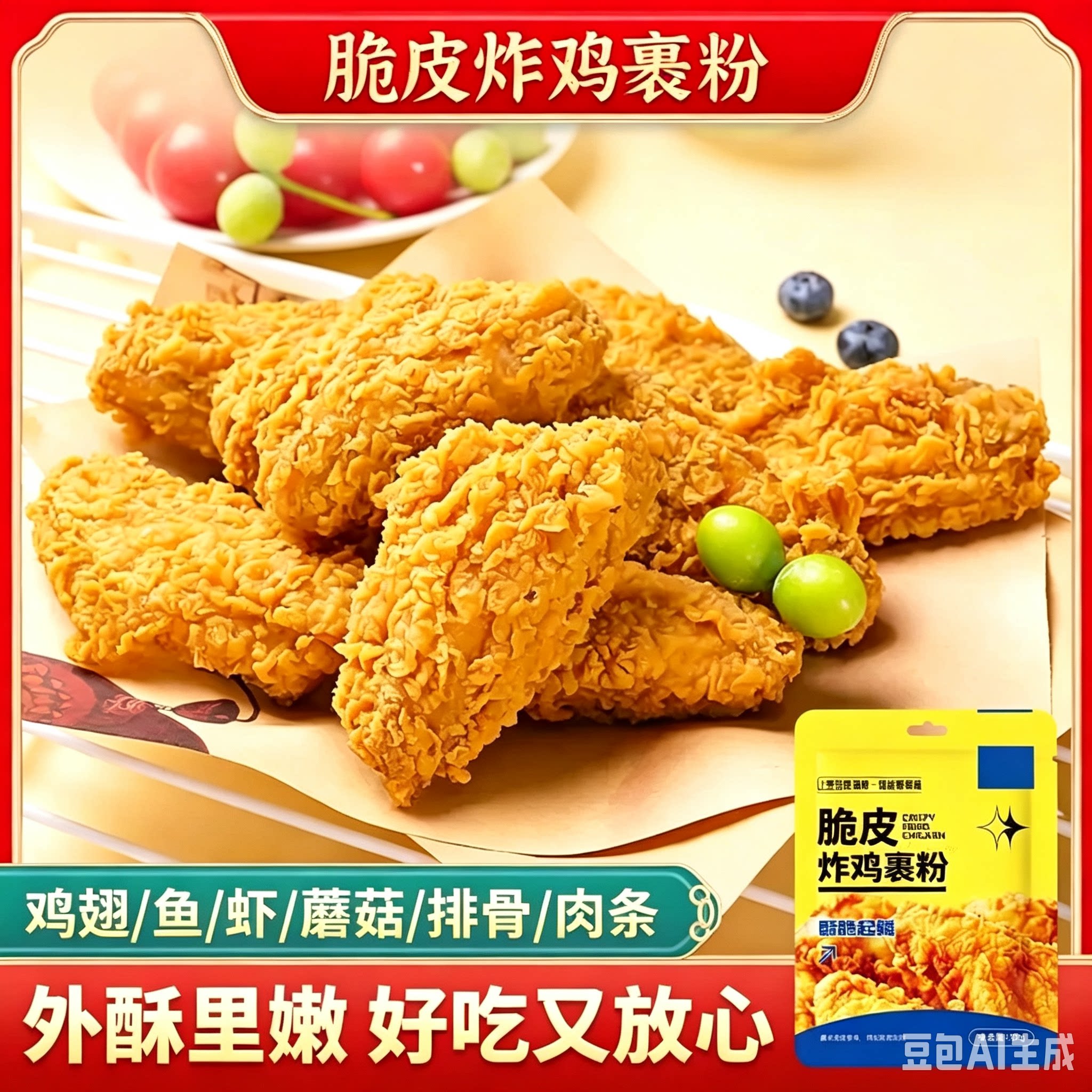 海苔天妇罗粉脆炸粉蔬菜炸粉家用懒人调料炸鸡裹粉日式煎炸专用粉