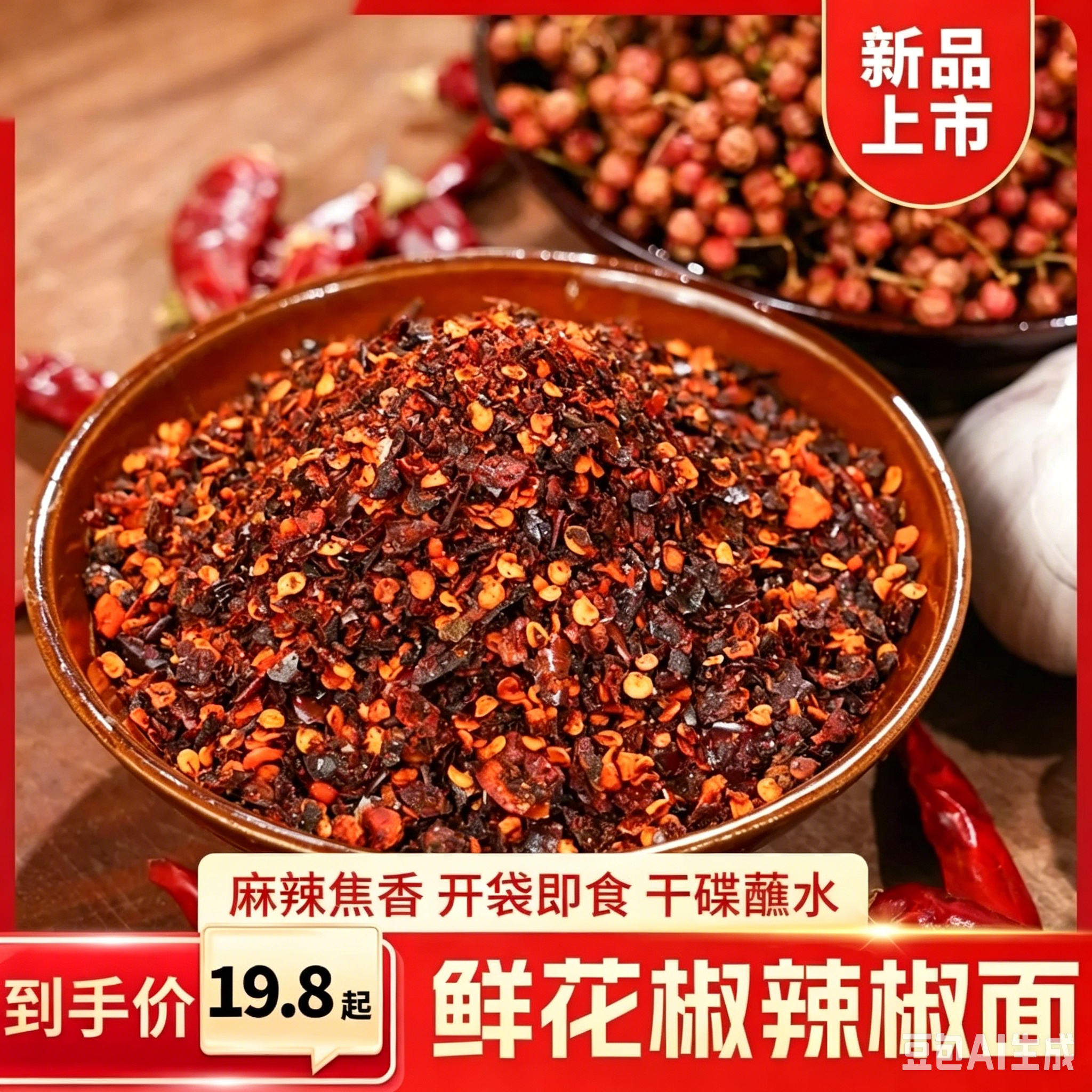 贵州特产鲜花椒调味麻辣火锅辣椒面贵州特色蘸料水煮菜调料