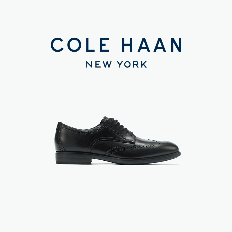 Cole Haan/歌涵 男士牛津鞋商务雕花英伦风系带皮鞋 C41591