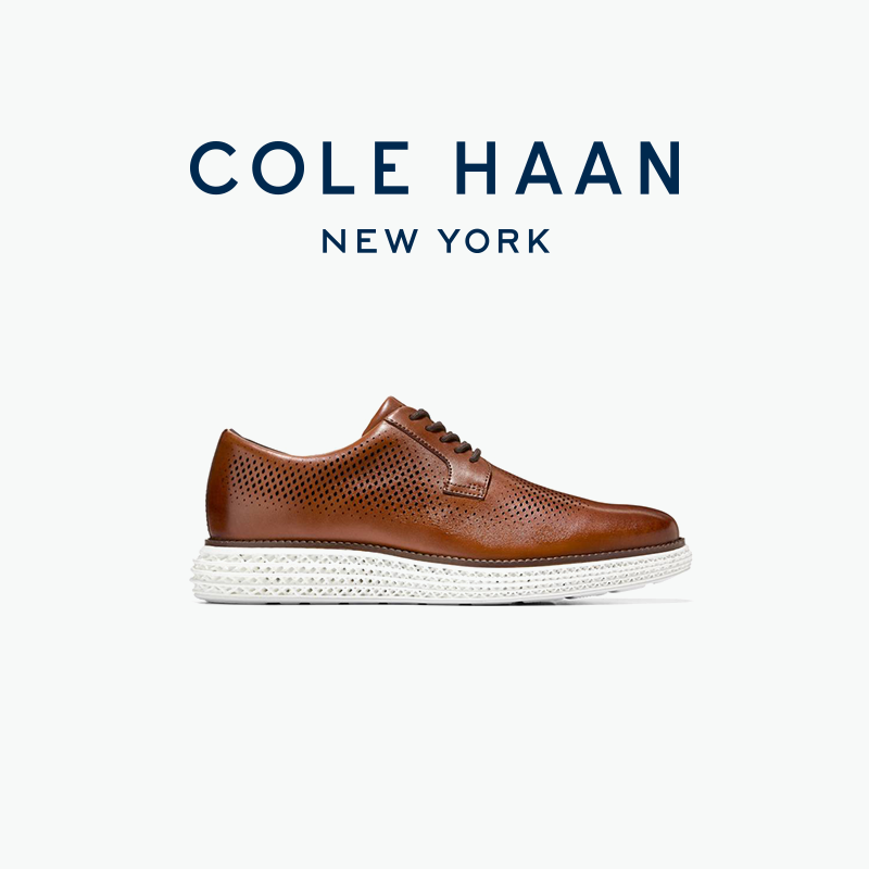 Cole Haan歌涵 男鞋新款牛津鞋休闲时尚系带皮鞋正装鞋 C40398