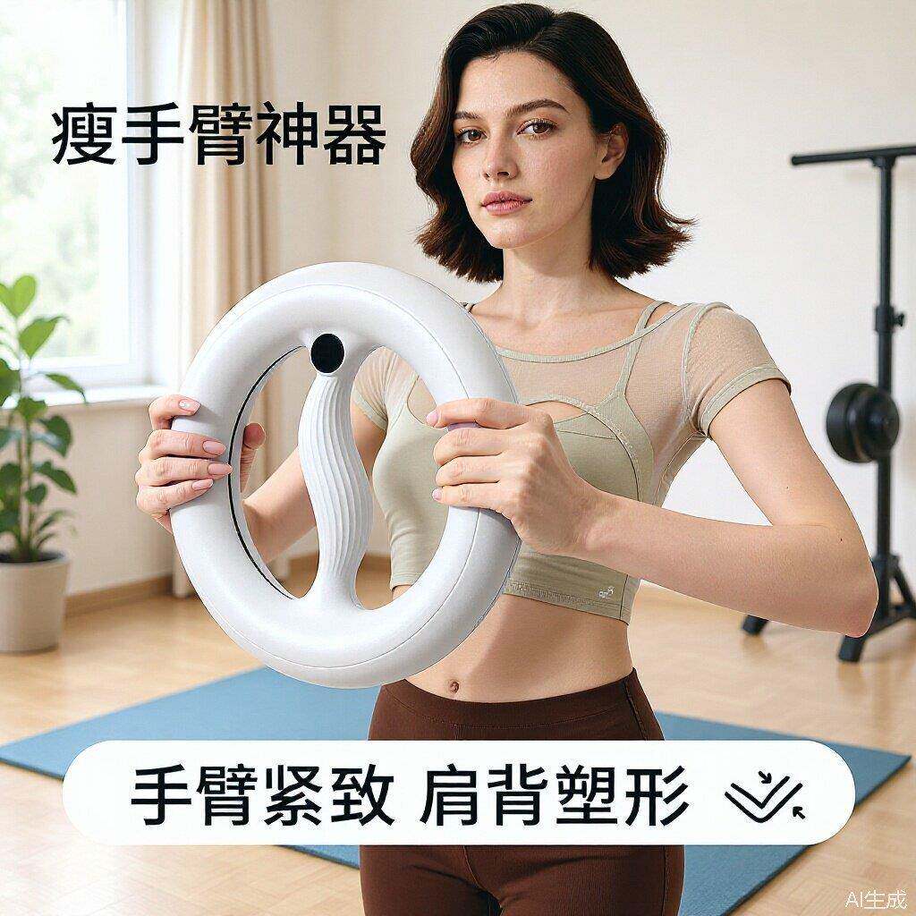 多功能计数重力环练手臂肌肉训练扩胸肌腕力锻炼臂力器