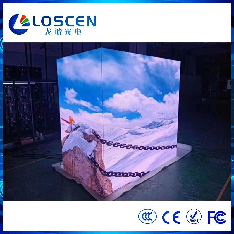 室内直角LED显示屏p2p3p4商场专卖店转角全彩电子大屏幕