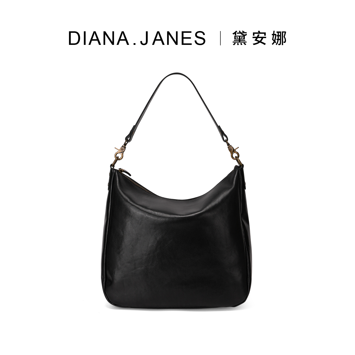 黛安娜真皮单肩包新款大容量