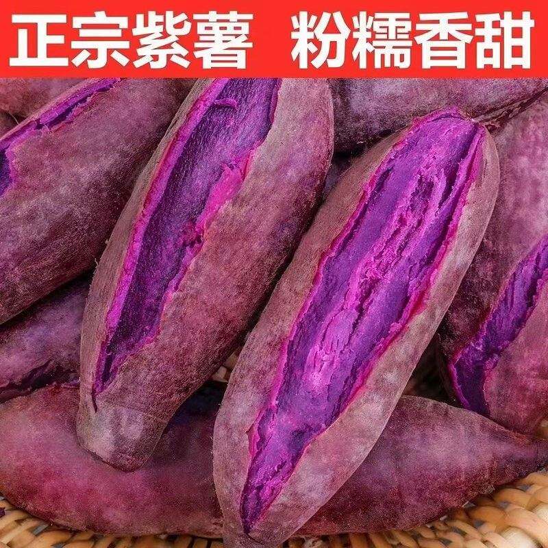 高山沙地紫薯当季新鲜蜜薯红薯番薯地瓜特色蔬菜口感粉糯香甜