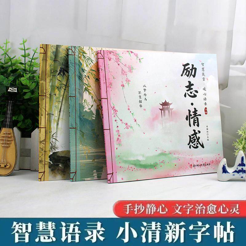 【可开票全新正版】成人练字帖【全3册】 2026新款智慧箴言静心语录系列静心修身成人正能量 方正字迹张颢硬笔楷书9787581302402北
