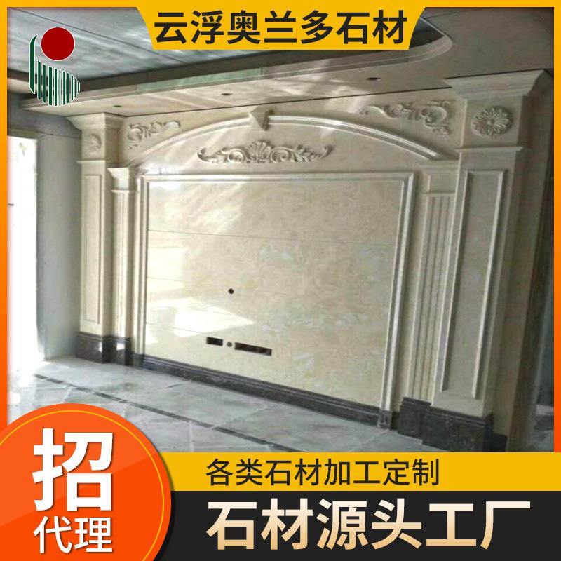 人造石微晶石喷墨画背景墙云浮工厂零售